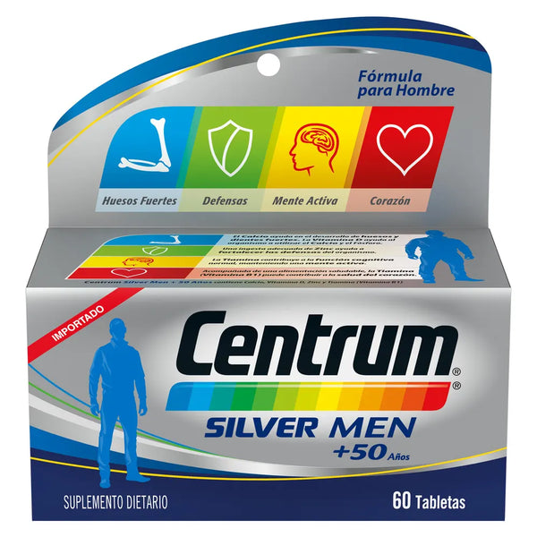 Centrum Silver Men + 50 Años Frasco X 60 Tab