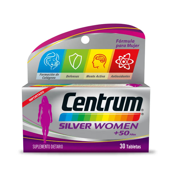 Centrum Silver Women + 50 Años Frasco X 30 Tab
