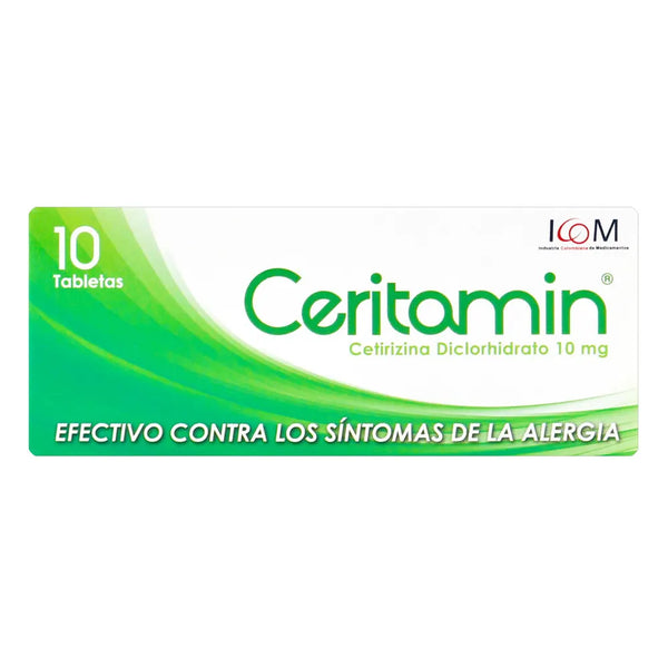 Ceritamin 10 Mg 10 Tbs Icom (Cetirizina)