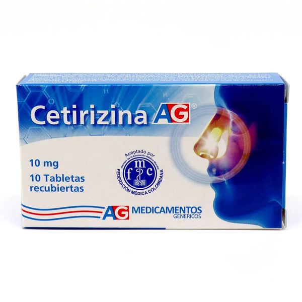 Cetirizina 10 Mg (Ag) Caja X 10 Tab (Cetirizina)