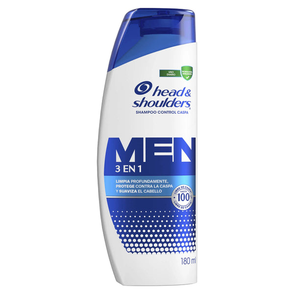 Champu Head Shoulders 3 En 1 Men Shampoo Head And Shoulders Frasco X 180 Ml