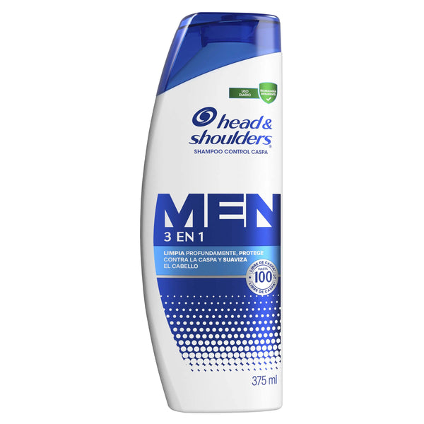 Champu Head Shoulders 3 En 1 Men Shampoo Head And Shoulders Frasco X 375 Ml