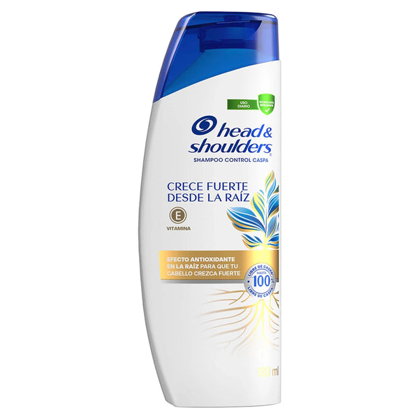 Champu Head Shoulders Control Caspa Crece Fuerte Desde La Raiz Shampoo Head And Shoulders Frasco X 180 Ml
