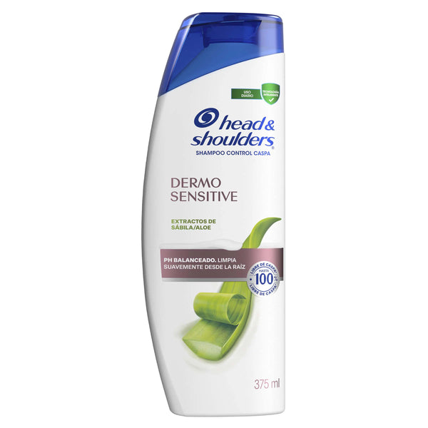 Champu Head Shoulders Dermo Sensitive Extractos De Sabila / Aloe Control Caspa Shampoo Head And Shoulders Frasco X 375 Ml