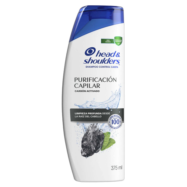 Champu Head Shoulders Purificacion Capilar Carbon Activado Shampoo Head And Shoulders Frasco X 375 Ml