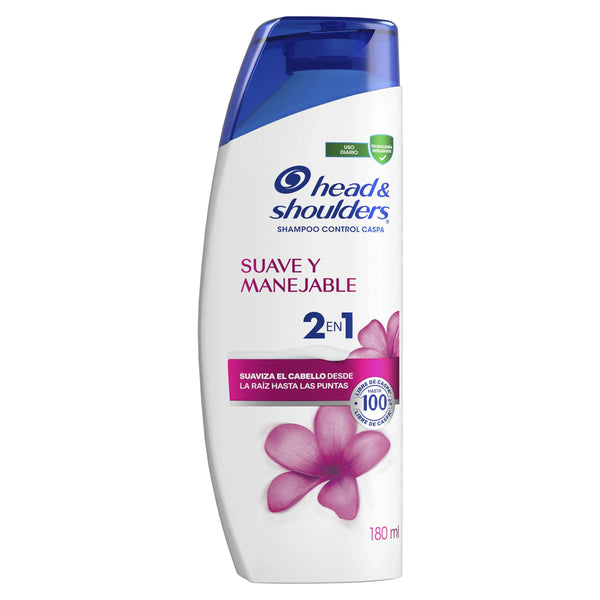 Champu Head Shoulders Suave Y Manejable 2 En 1 Shampoo Head And Shoulders Frasco X 180 Ml