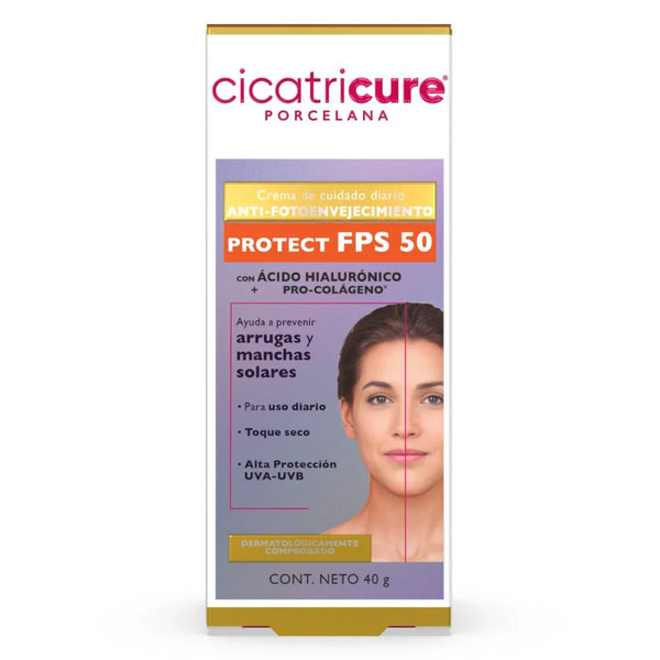 Cicatricure Porcelana Crema Anti-FotoEnvejecimiento FPS 50 x 40 Gr