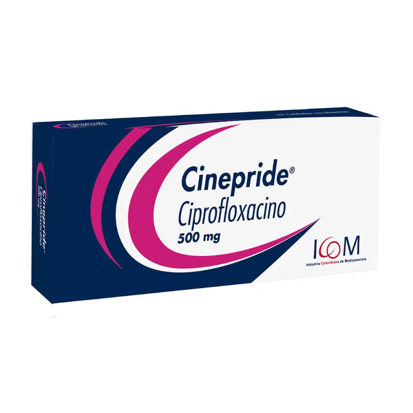 Cinepride 500 Mg Tableta X 10 Und (Ciprofloxacina)