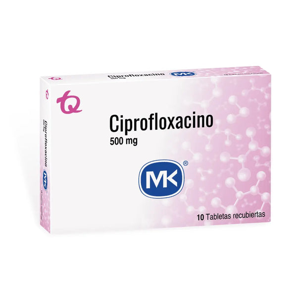 Ciprofloxacina 500 Mg (Mk) Caja X 10 Tab (Ciprofloxacino)