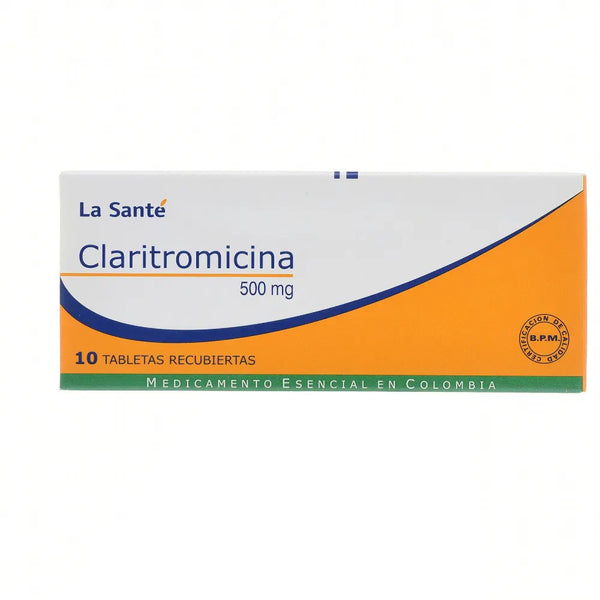 Claritromicina 500 Mg (La Sante) Caja X 10 Tab (Claritromicina)
