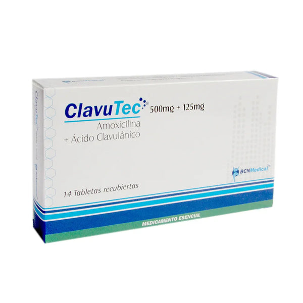 Clavutec 500/125 Mg (Amoxicilina) Caja X 14 Tab (Acido Clavulanico - Amoxicilina)