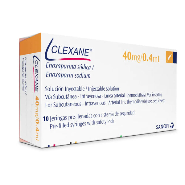 Clexane 40 Mg Caja X 10 Jeringa (Enoxaparina Sodica)