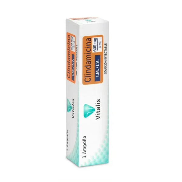Clindamicina 600 Mg/4 Ml I.M/I.V. (Vitalis) Caja X 1 Amp (Clindamicina)