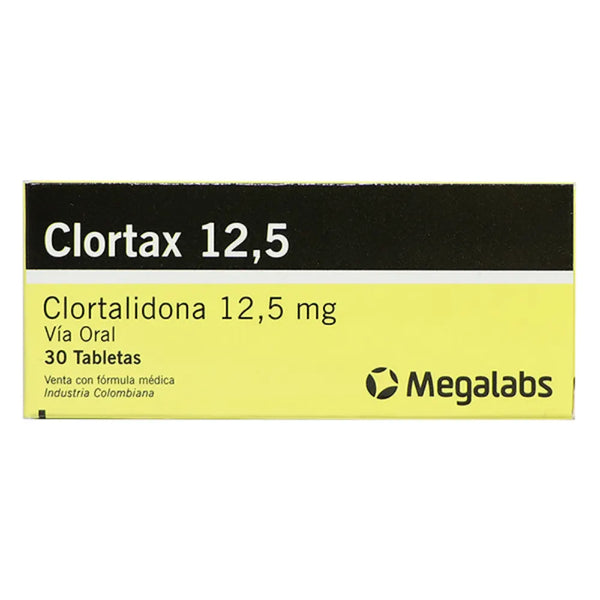 Clortax 12.5 Mg Caja X 30 Tab (Clortalidona)