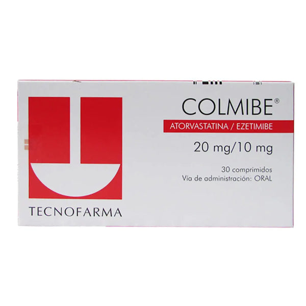 Colmibe 20 Mg/10 Mg Caja X 30 Comp (Atorvastatina - Ezetimiba)