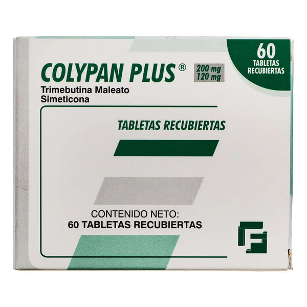 Colypan Plus 200/120 Mg Caja X 60 Tab (Trimebutina - Simeticona)