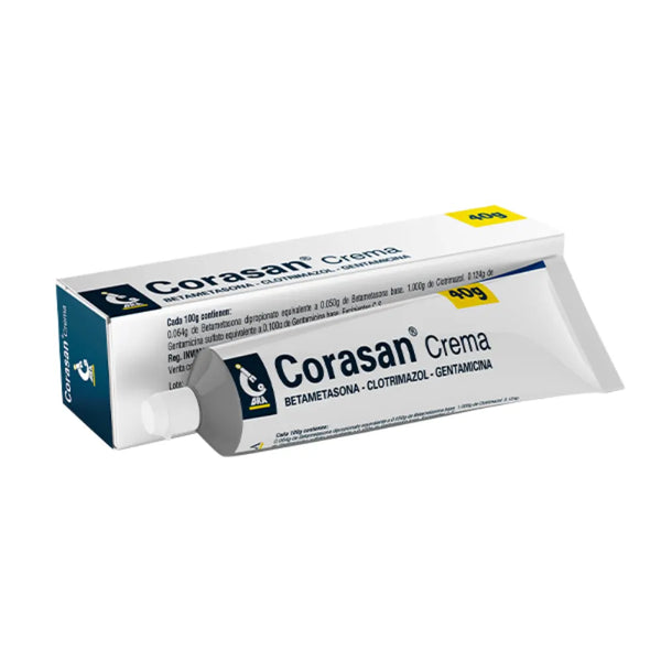 Corasan Crema Tubo X 40 Gr (Betametasona - Clotrimazol - Gentamicina)