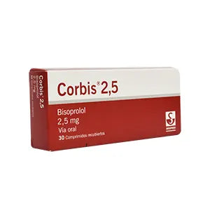 Corbis 2.5 Mg Caja X 30 Tab (Bisoprolol)