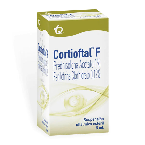 Cortioftal F Gotas 1% Frasco X 5 Ml (Prednisolona - Fenilefrina Clorhidrato)