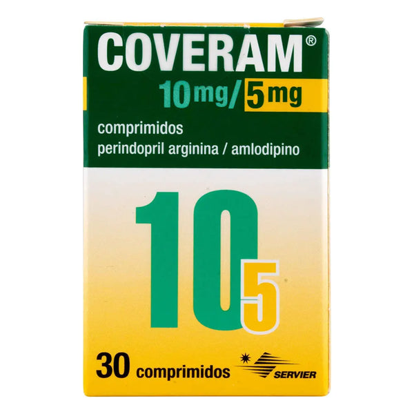 Coveram 10/5 Mg Caja X 30 Tab (Amlodipino - Perindopril)