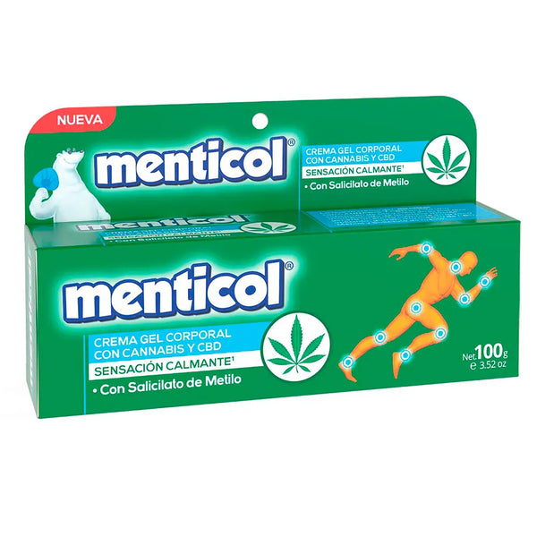 Crema Gel Menticol Con Cannabis Y Cbd Tubo X 100 Gr