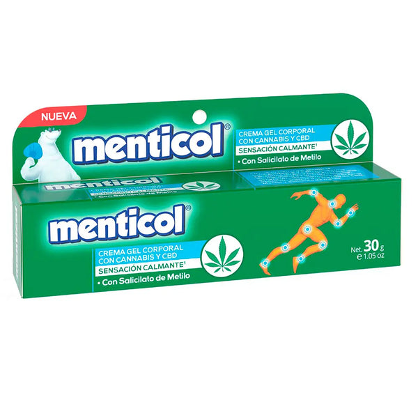 Crema Gel Menticol Con Cannabis Y Cbd Tubo X 30 Gr