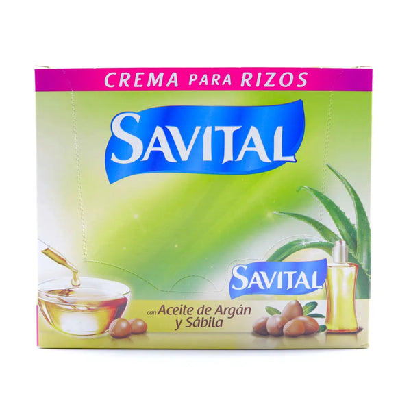 Crema Para Peinar Savital Con Aceite De Argan Cojin X 23 Ml