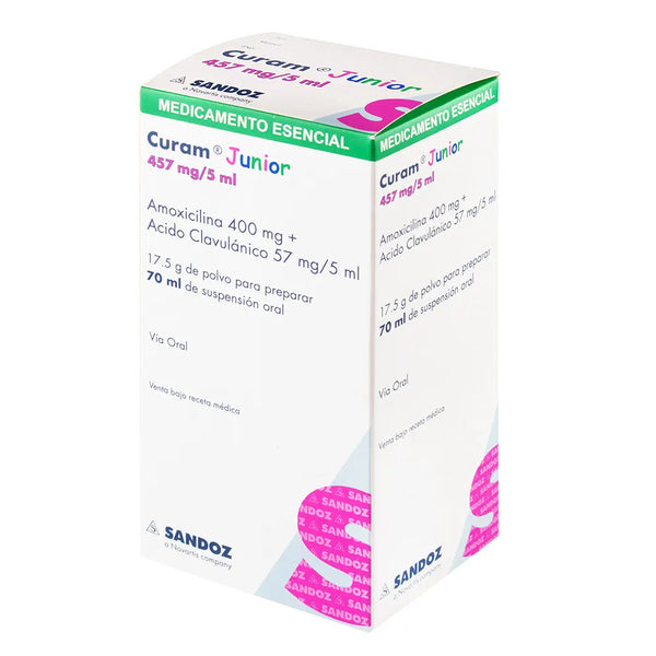 Curam 457/5 Ml Suspension Frasco X 70 Ml (Acido Clavulanico - Amoxicilina)