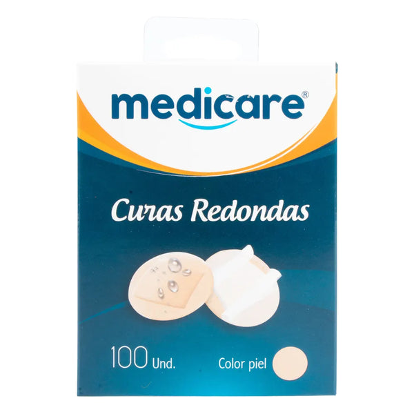 Curas Medicare Redondas C.Piel 100 Und