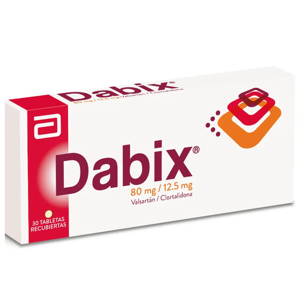 Dabix 80 Mg/12.5 Mg Caja X 30 Tab (Valsartan - Clortalidona)
