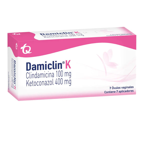 Damiclin K Caja X 7 Ovulos (Ketoconazol - Clindamicina)