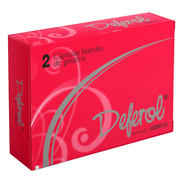 Deferol 50000 Ui Caja X 2 Cap