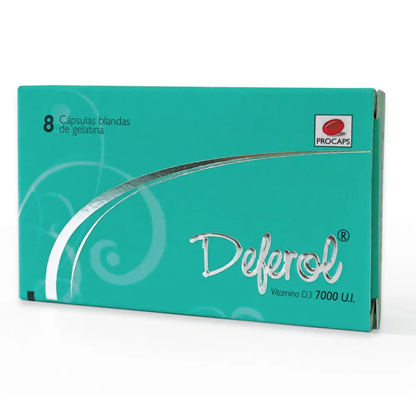 Deferol 7000 U.I. Caja X 8 Cbg (Vitamina D3)
