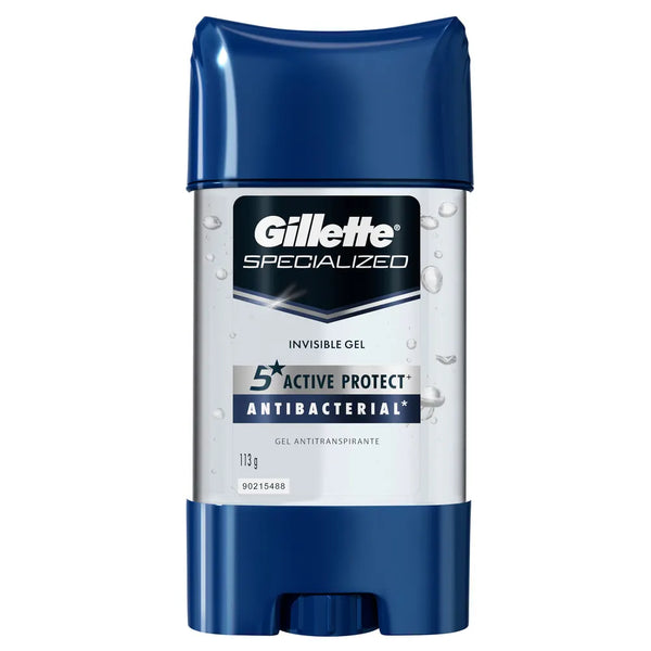Desodorante Antitranspirante Hombre Gillette Specialized Gel Antibacterial Frasco X 113 Gr