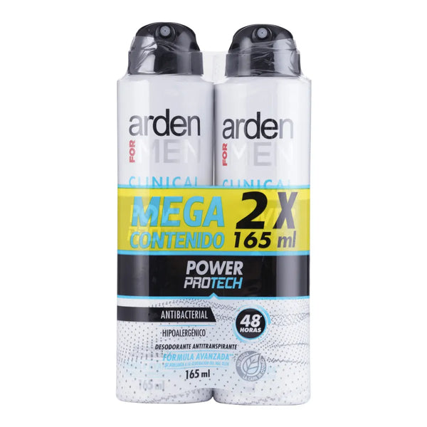 Desodorante Arden For Men Clinical Power Protech Aerosol Precio Especial Spray X 330 Ml