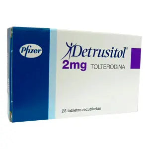 Detrusitol 2 Mg Caja X 28 Tab (Tolterodina) – Droguerías Multifarma