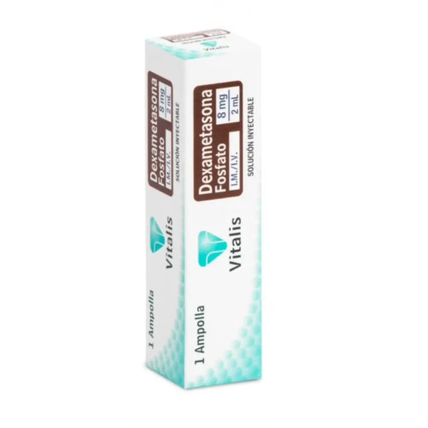 Dexametasona Fosfato 8 Mg/2 Ml (Vitalis) Caja X 1 Amp (Dexametasona)