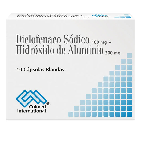 Diclofenaco 100 Mg + Hidroxido De Aluminio (Colmed) Caja X 10 Cap (Diclofenaco - Hidroxido De Aluminio)