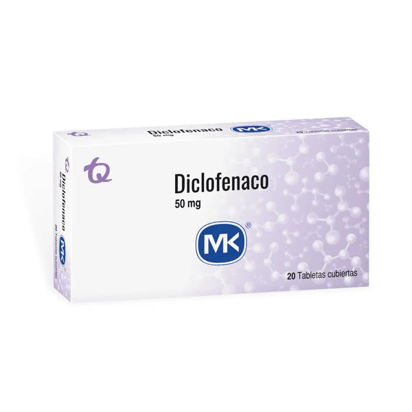 Diclofenaco 50 Mg (Mk) Caja X 20 Tab