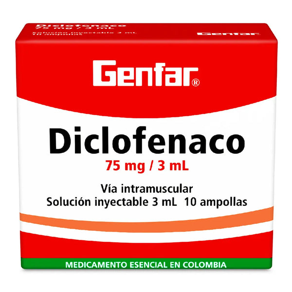 Diclofenaco Ampollas Caja X 10 Und (Diclofenac)