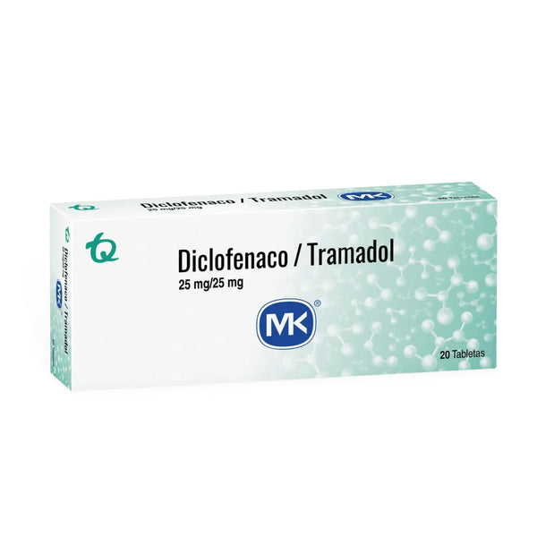 Diclofenaco/Tramadol Mk 2525 Mg Caja X 20 Tab (Diclofenaco - Tramadol)
