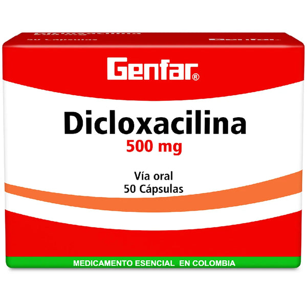 Sobre x 10 Capsula Dicloxacilina 500 Mg (Genfar)