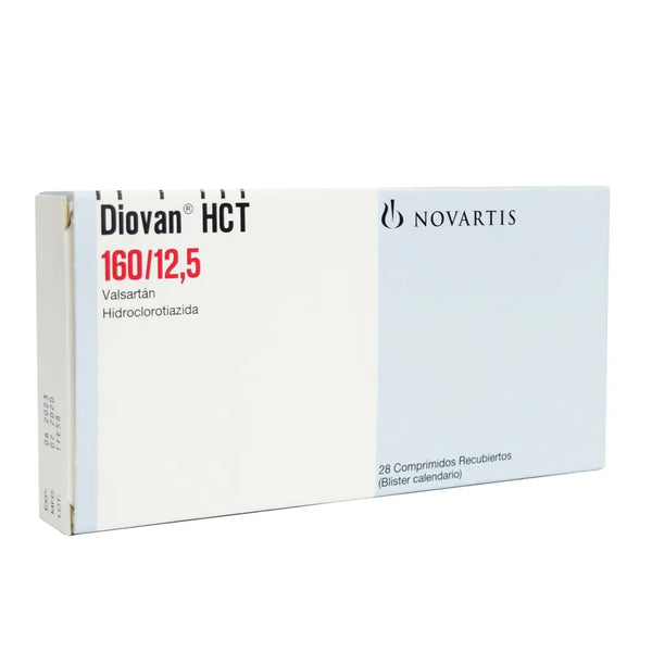 Diovan Hct 160/12.5 Mg Caja X 28 Tab (Valsartan - Hidroclorotiazida)