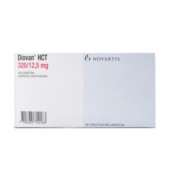 Diovan Hct 320/12.5 Mg Caja X 28 Tab (Valsartan - Hidroclorotiazida)