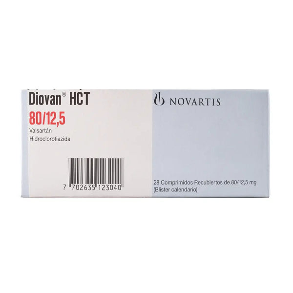 Diovan Hct 80/12.5 Mg Caja X 28 Tab (Valsartan - Hidroclorotiazida)