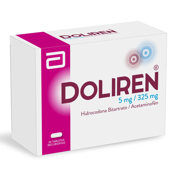 Doliren 5/325 Caja X 30 Tab (Acetaminofen - Hidrocodona)