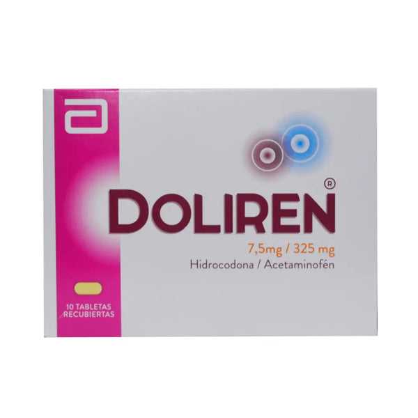 Doliren 7.5/325 Mg Caja X 10 Tab (Hidrocodona - Acetaminofen)