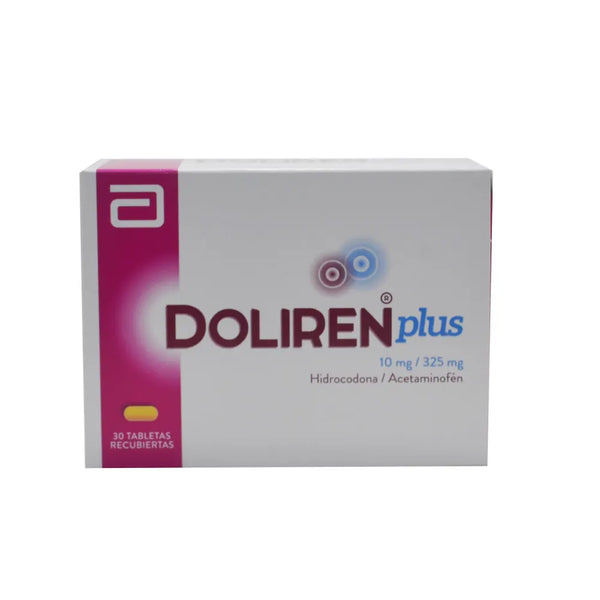 Doliren Plus 10Mg/325Mg Caja X 30 Tab (Hidrocodona - Acetaminofen)