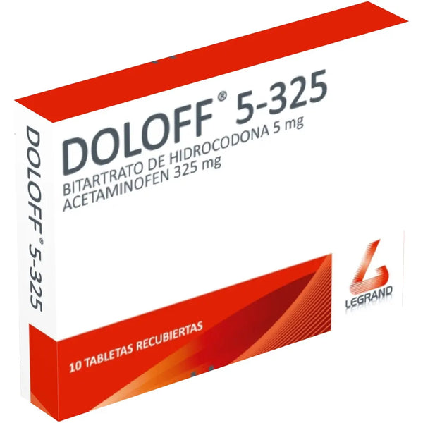 Doloff 5-325 Caja X 10 Tab (Acetaminofen - Hidrocodona)