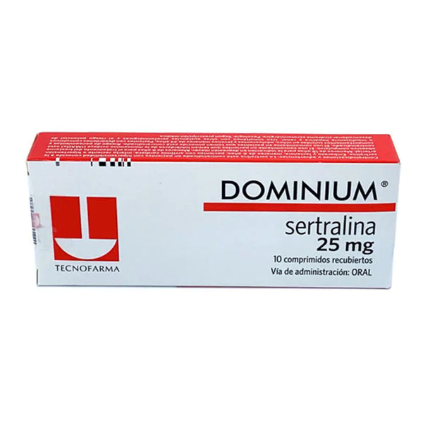 Dominium 25 Mg Caja X 10 Comprimido (Sertralina)